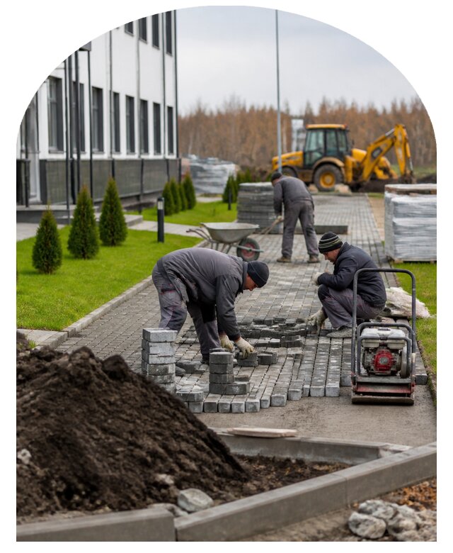 Благоустройство территории предприятия под ключ в Кизилюрте